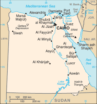 Overview Map Egypt