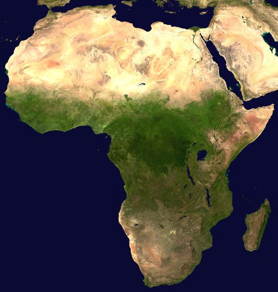 Africa Satellite Photo