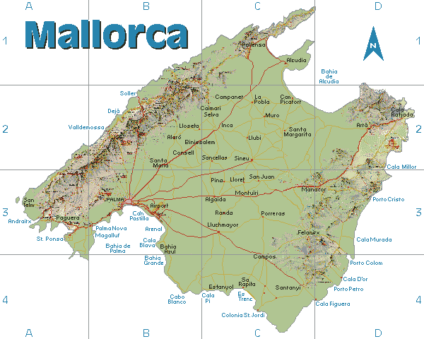 Mallorca Map Spain
