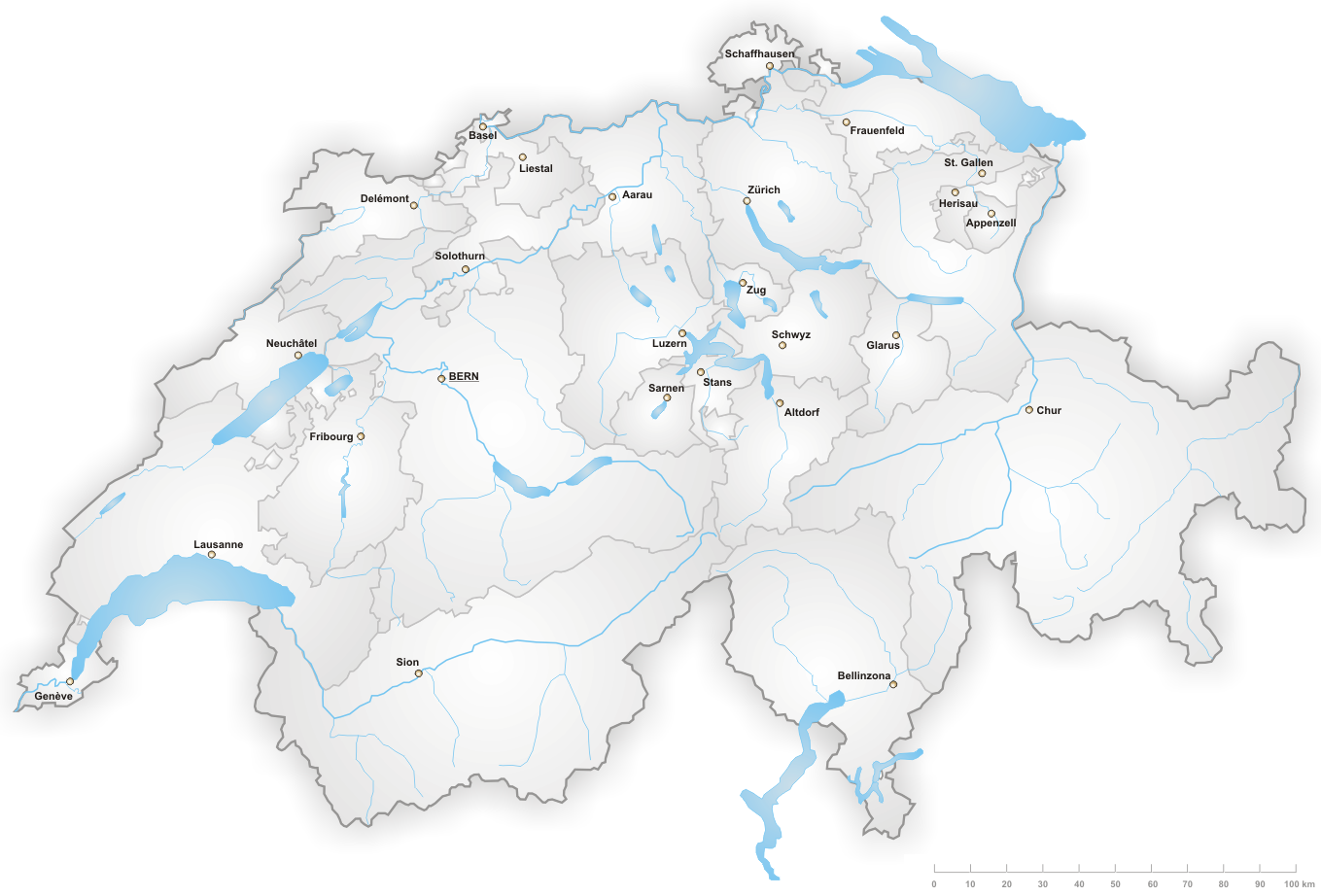 overview Map Switzerland