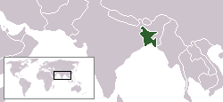 Karte Bangladesch