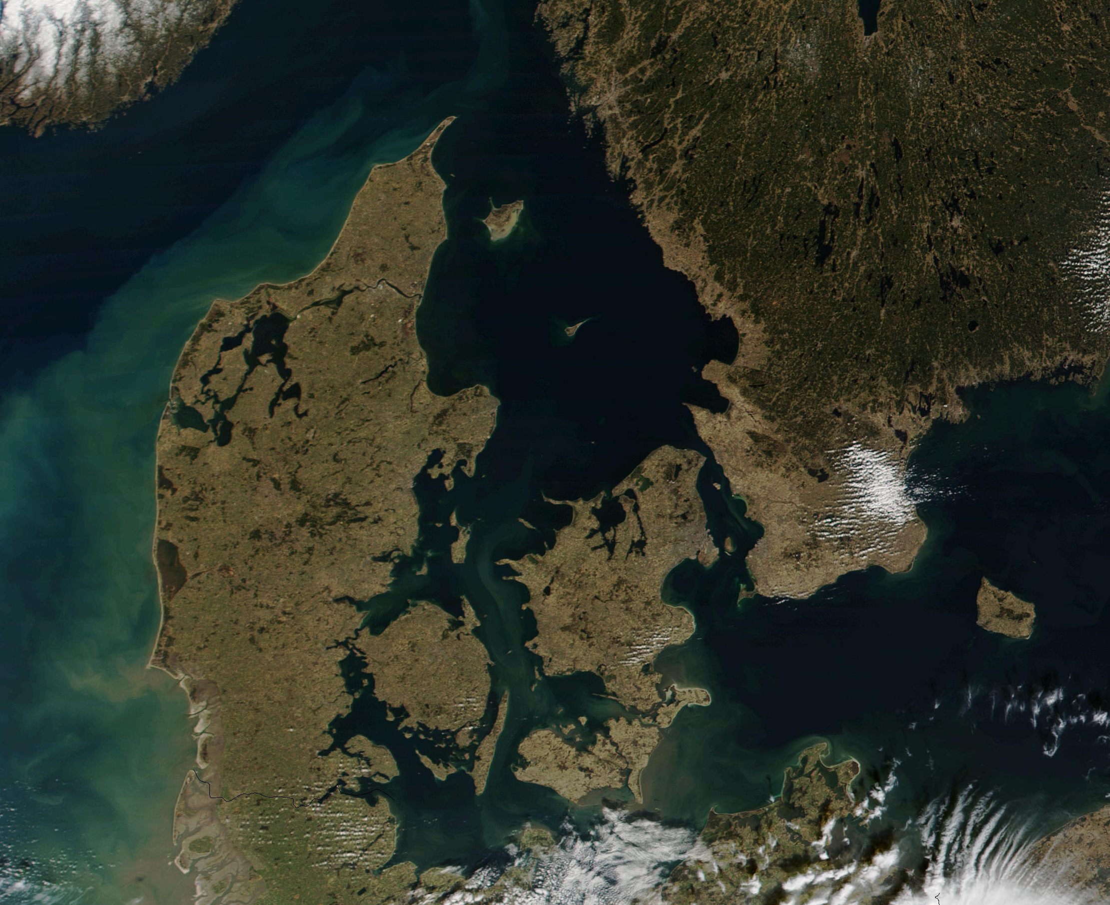 Satellitenbild D�nemark