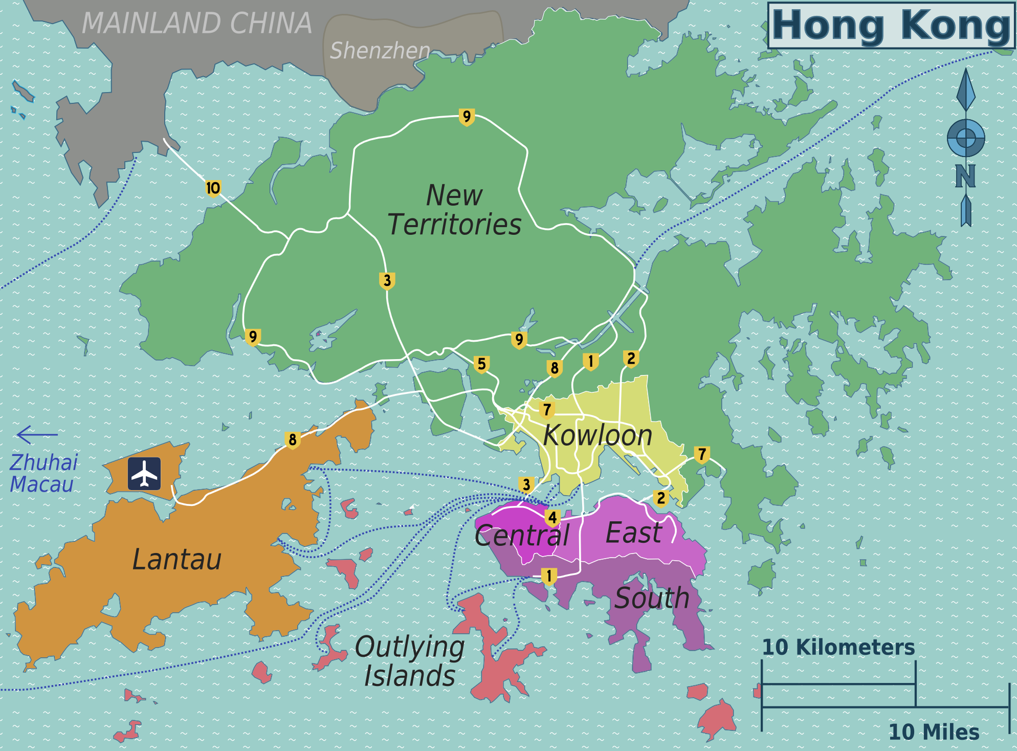 Weltkarte Hong Kong | Norden Landkarte