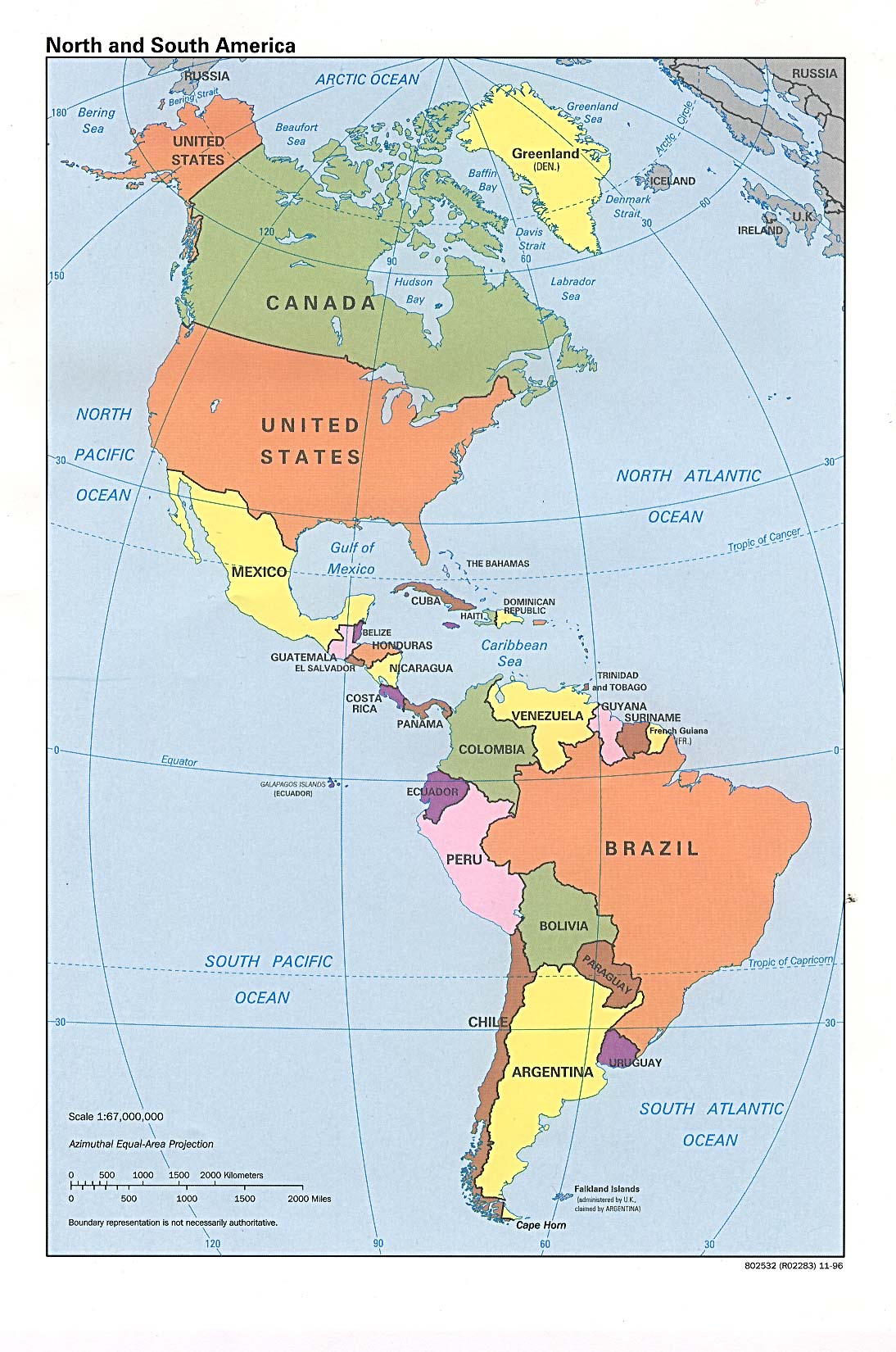 Map Of North And South America Political Map Worldofmaps Net