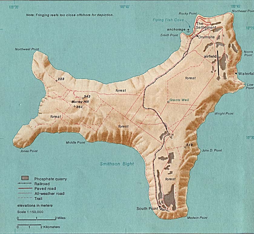 Map of Christmas Island (Australia) : Worldofmaps.net - online Maps and Travel Information